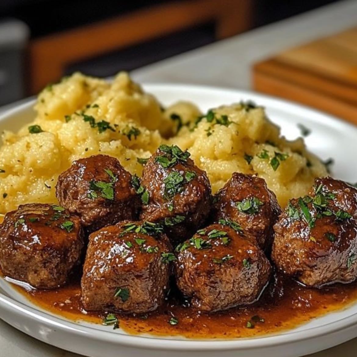 Albóndigas - (Arroz, Puré de papa, etc. . .)
