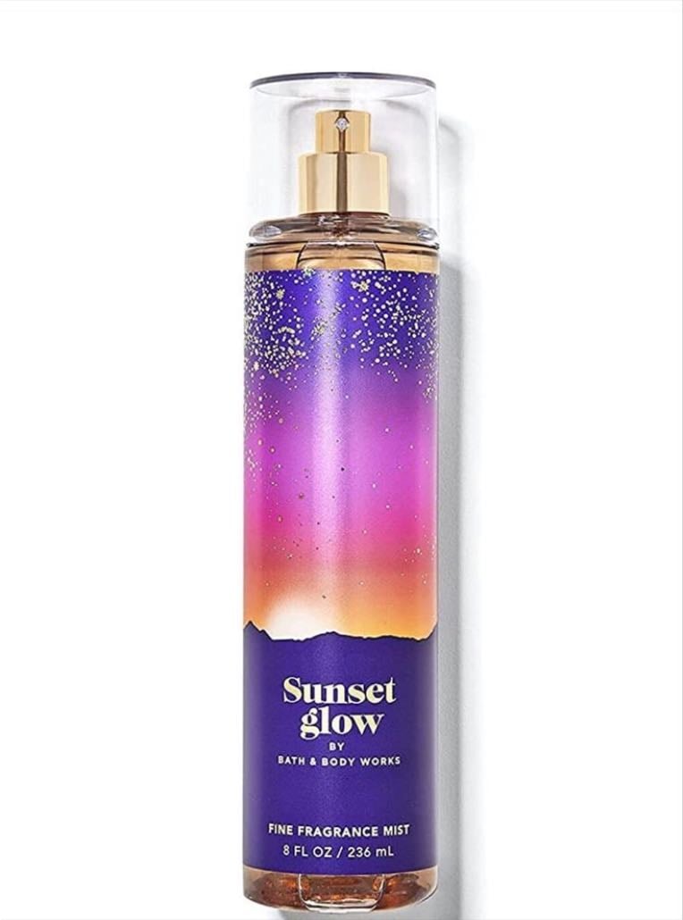 sunset glow, bath & body - 19.990 normal - 10.990 oferta / falabella - bath & body works