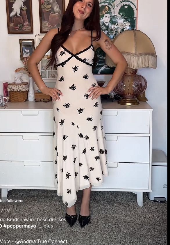 Asymmetrical Long Dress With Lace