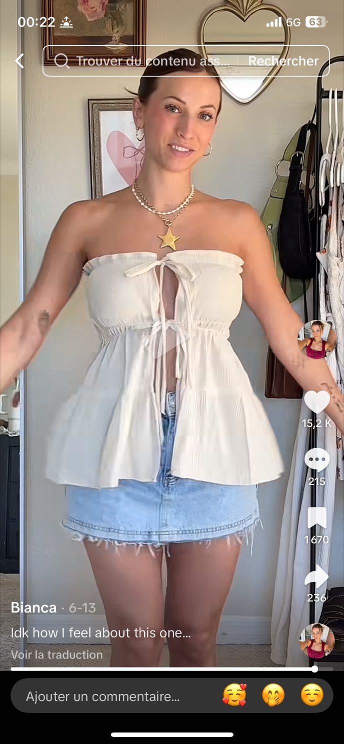 Bandeau Flowy top
