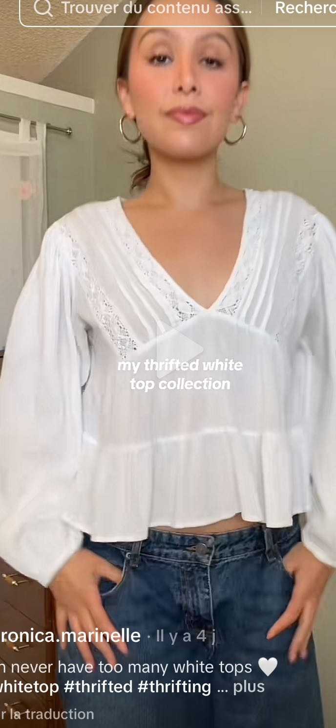 White Flowy Blouse