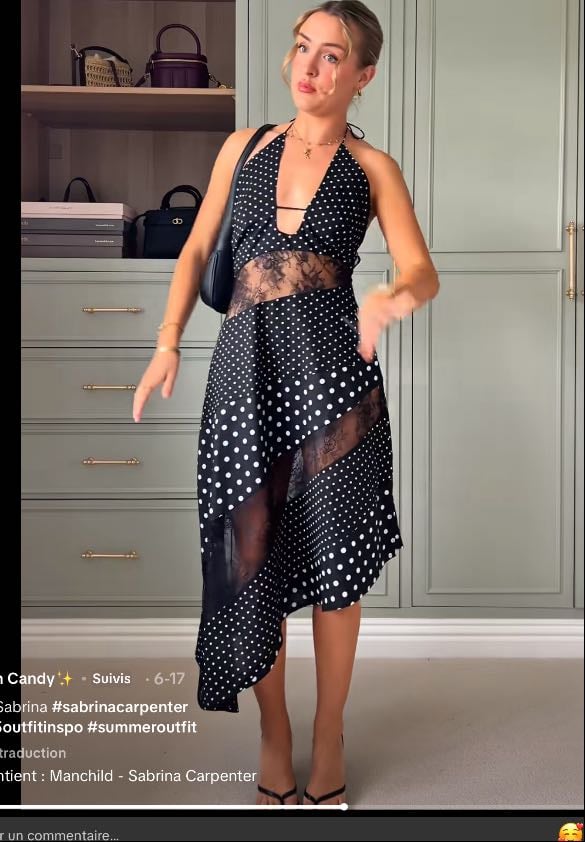 Polka Dots With Lace Dress