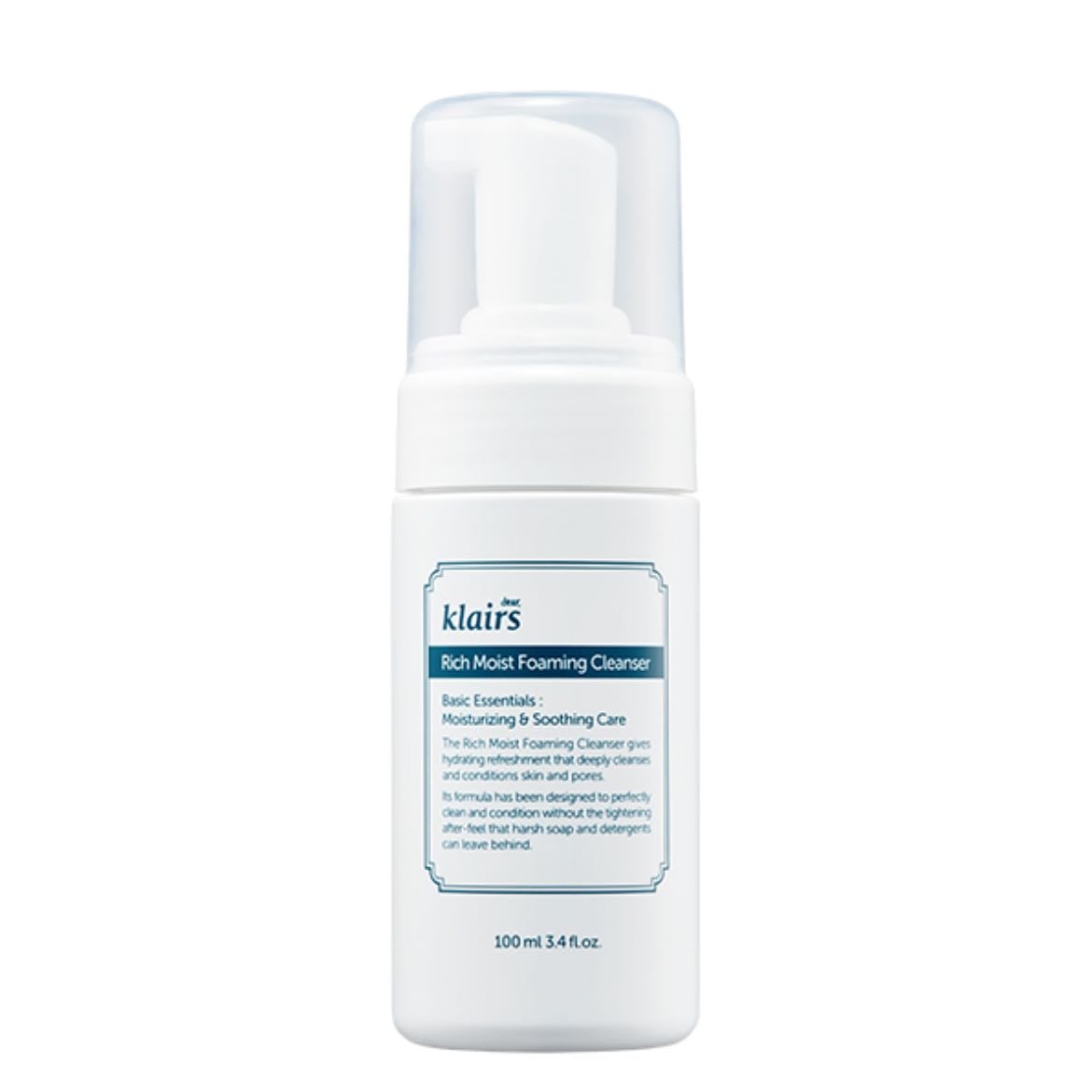 Rich Moist Foaming Cleanser - Dear, Klairs