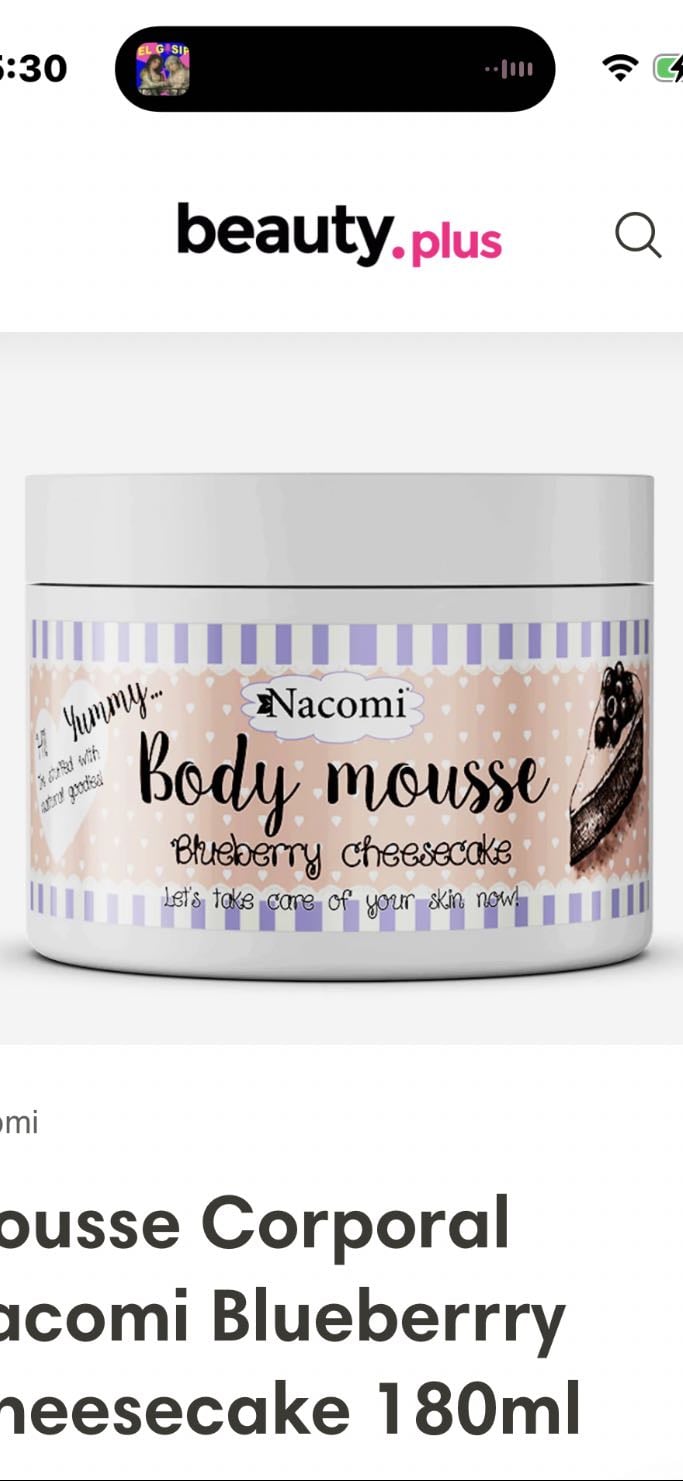 Nacomi mousse corporal - $15.990