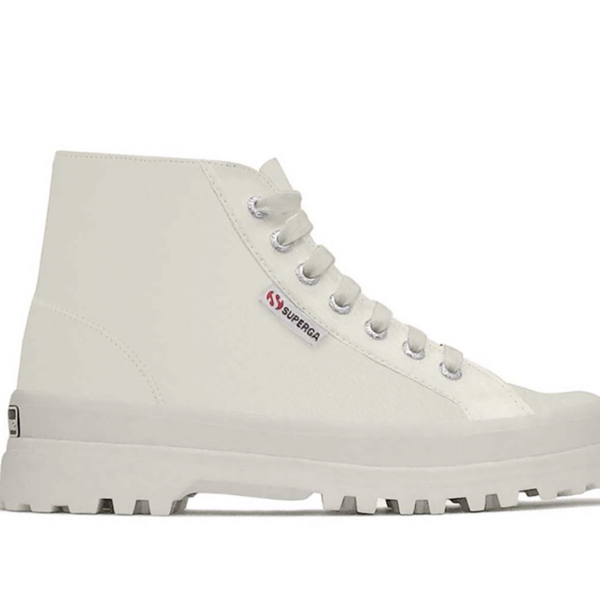 Superga 2341 Alpina Nappa Full White - $99.990