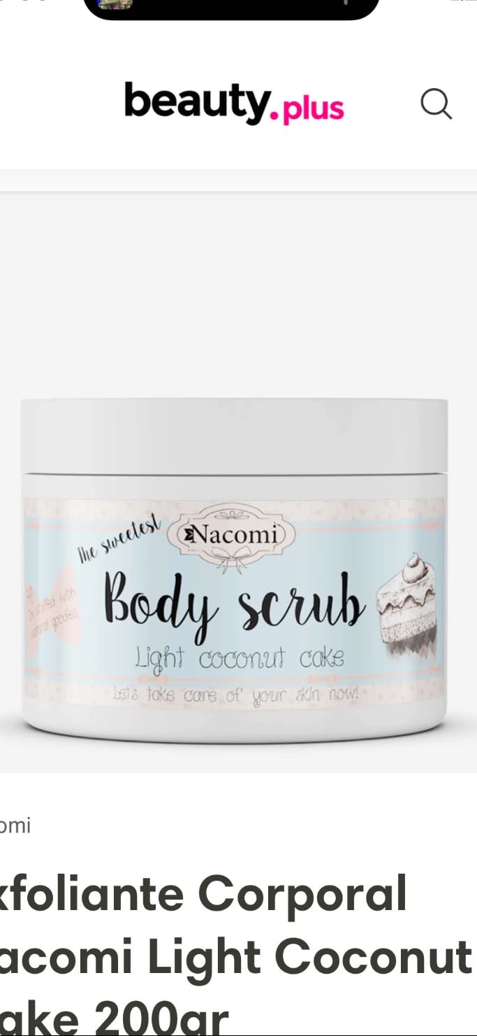 Nacomi exfoliante corporal - $15.990