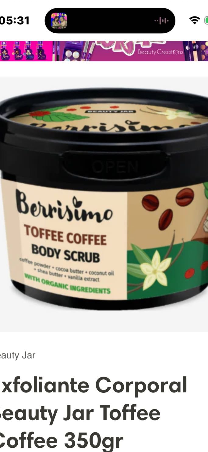 Besuty Jar exfoliante corporal - $15.990