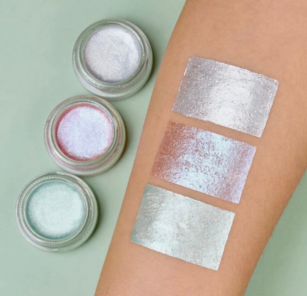 GLAM FACTOR TRIO DE SOMBRAS GEL CREAMY HOLO - $7.990