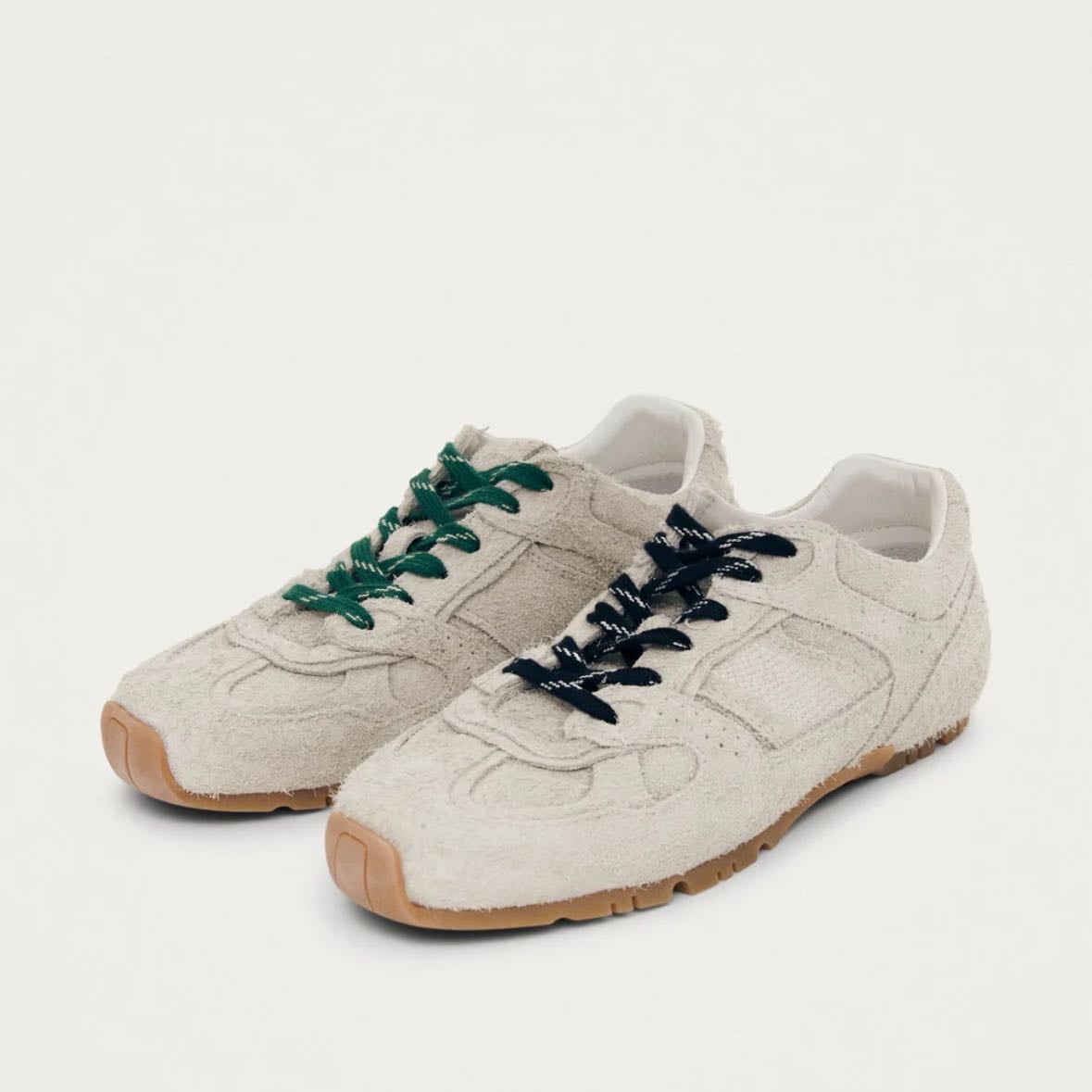 Alohas TB.56 Suede Fuzzy Light Grey Leather - $187.000