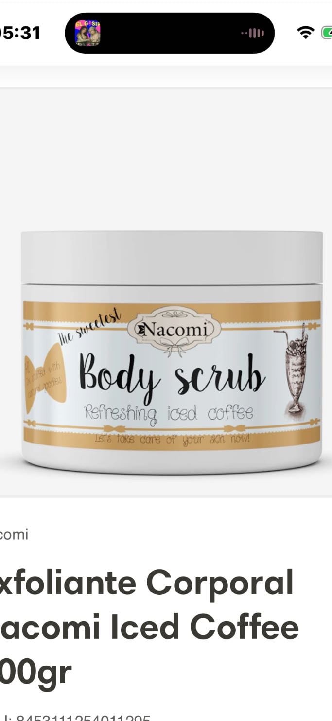 Nacomi exfoliante corporal - $15.990