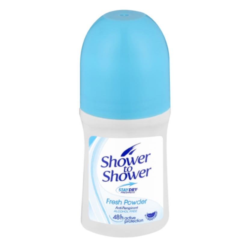 shower - to - shower antiperspirant