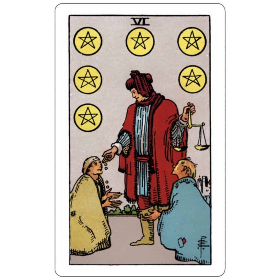 6 of Pentacles - Giving and Recieving