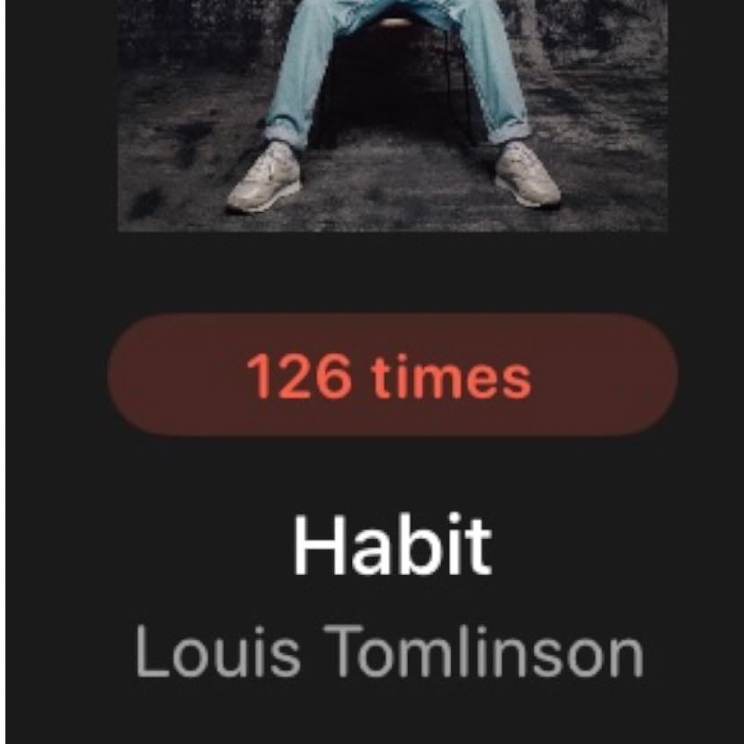 Louis Tomlinson: Habit 126x/September 24/Week 2