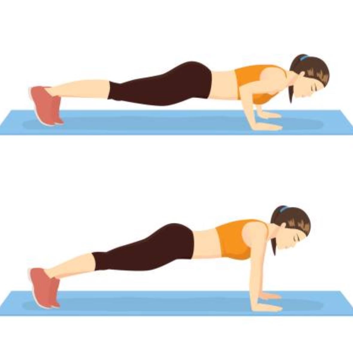 Flexiones - 15 repeticiones