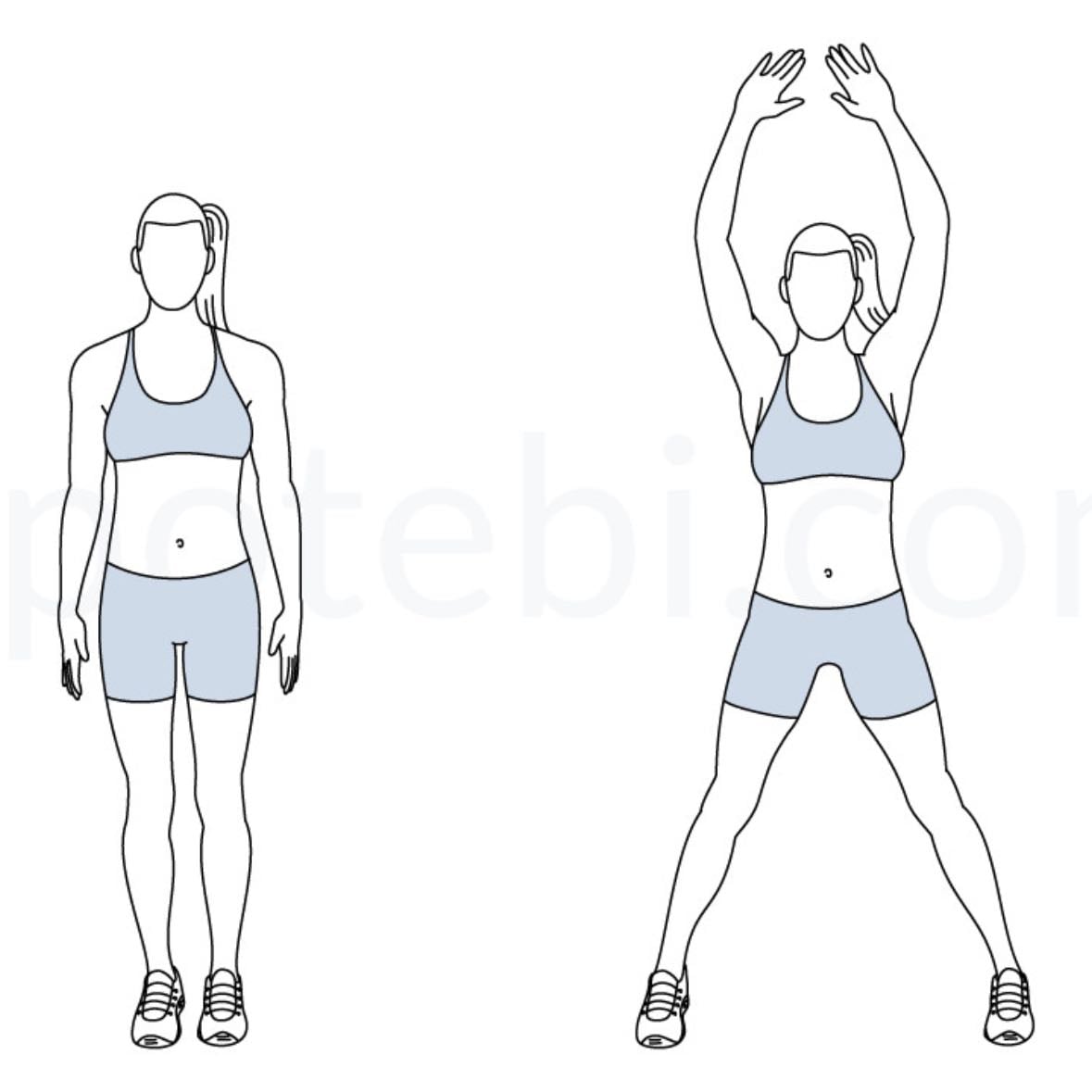 Jumping jacks - 30 segundos