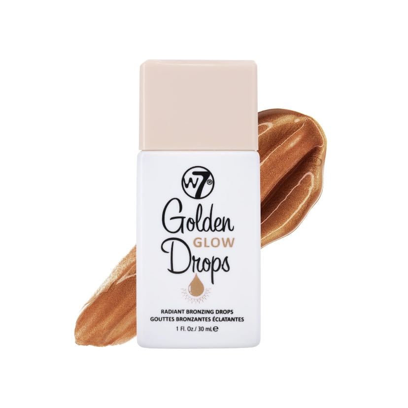 Golden glow drops(w7) - Gotas efecto glow y bronceado idales para mezclar con tu crema hidratante antes de empezar a aplicar el maquillaje