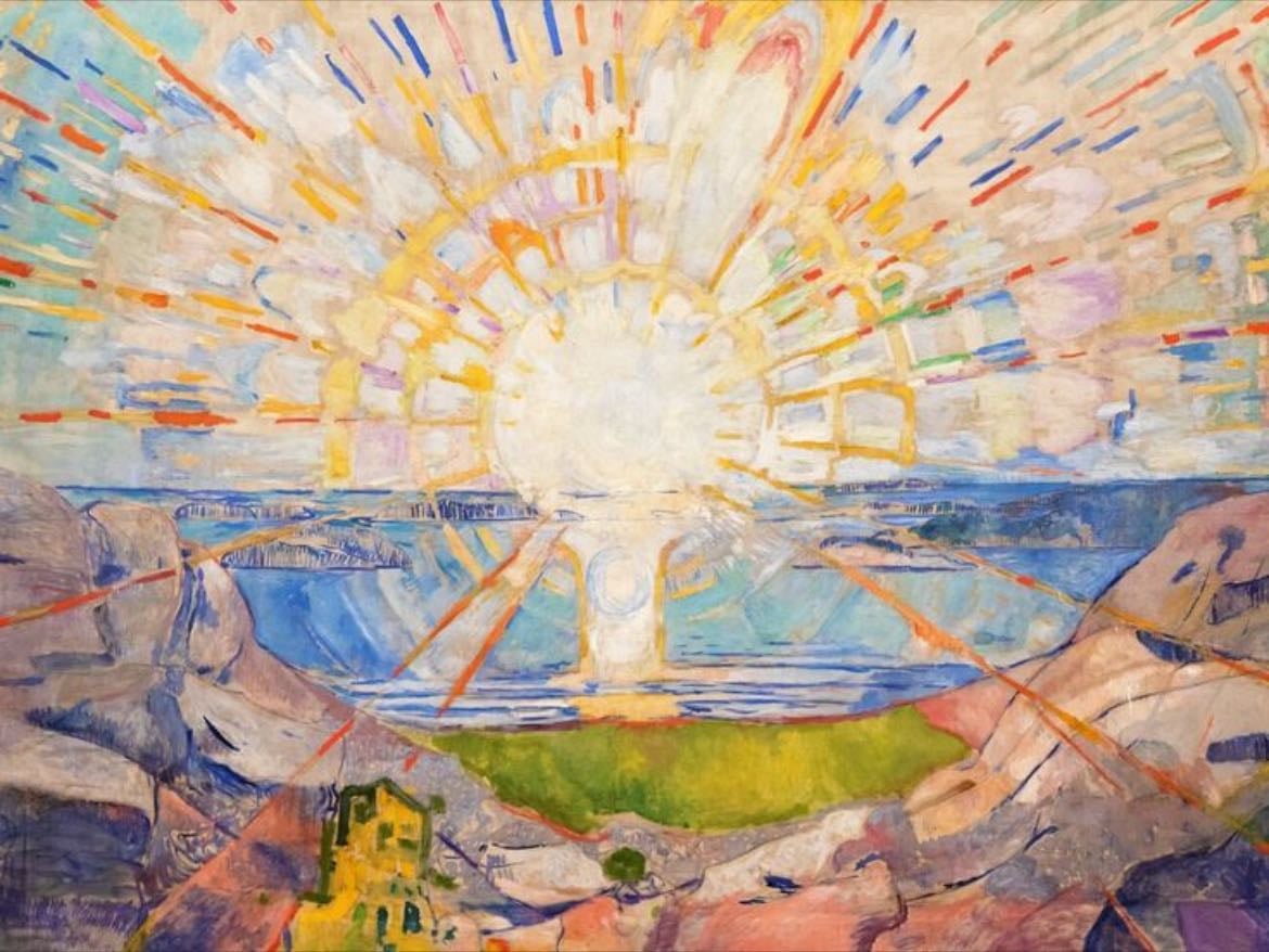 the sun - de edvard munch