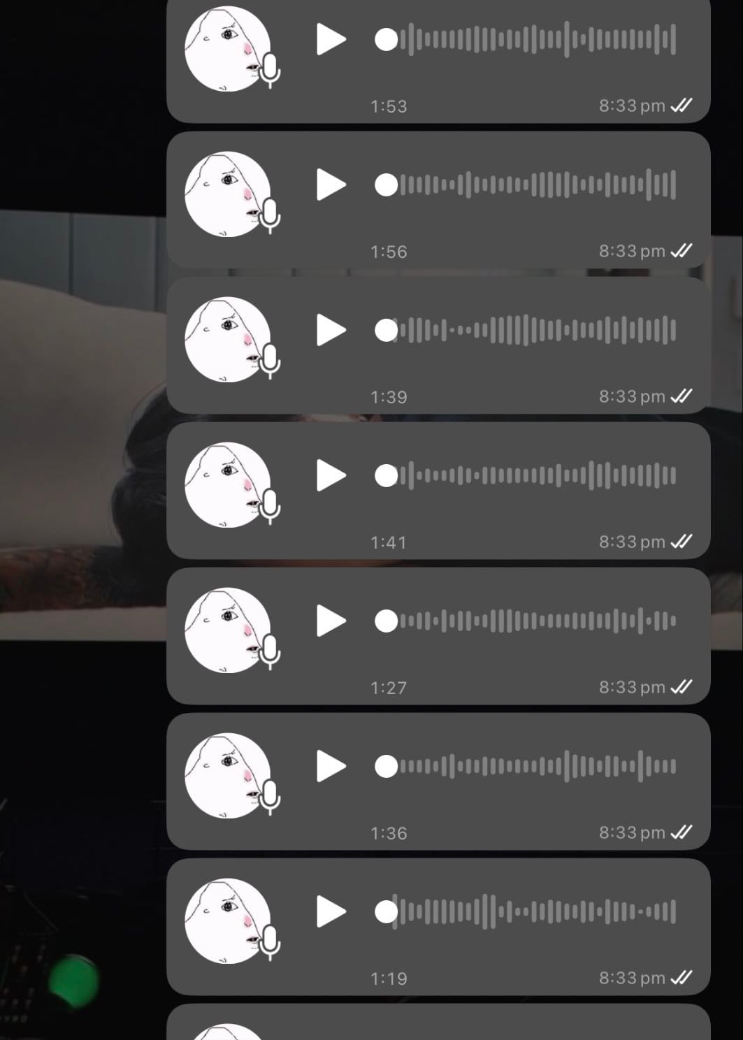 los audios - spam