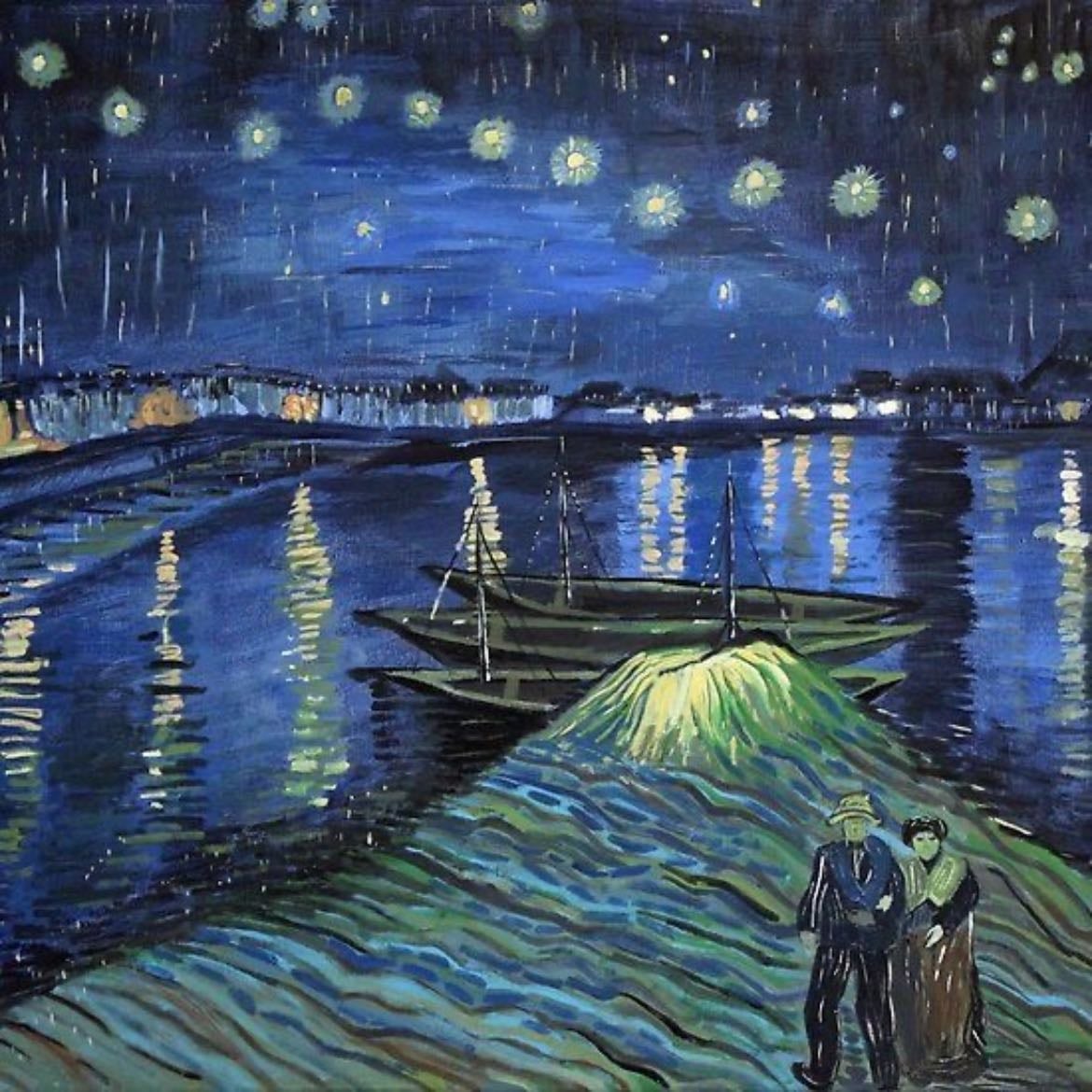 starry night over the rhone - de van gogh