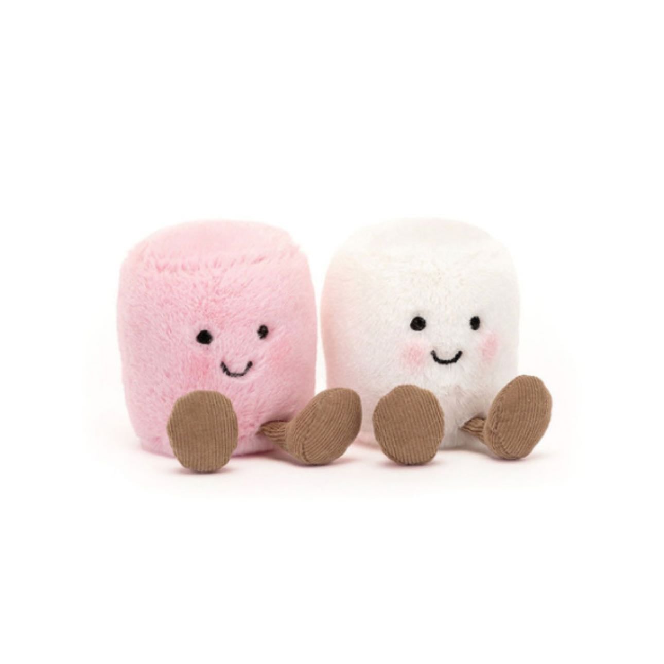 pink and white marshmallow jelly cat