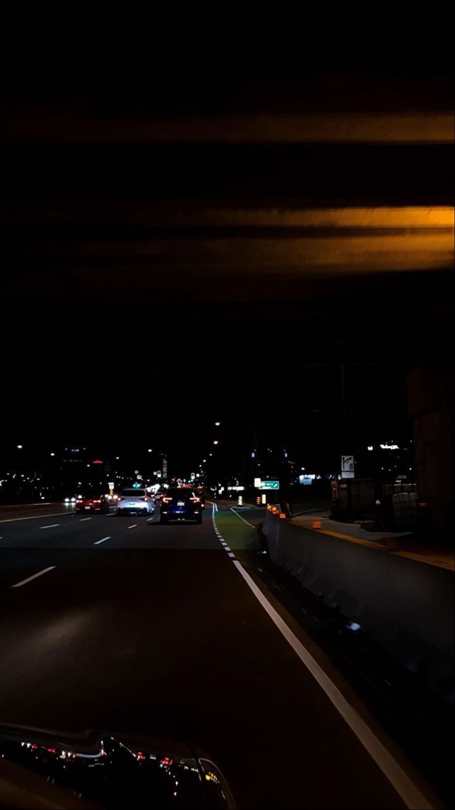 driving around at night