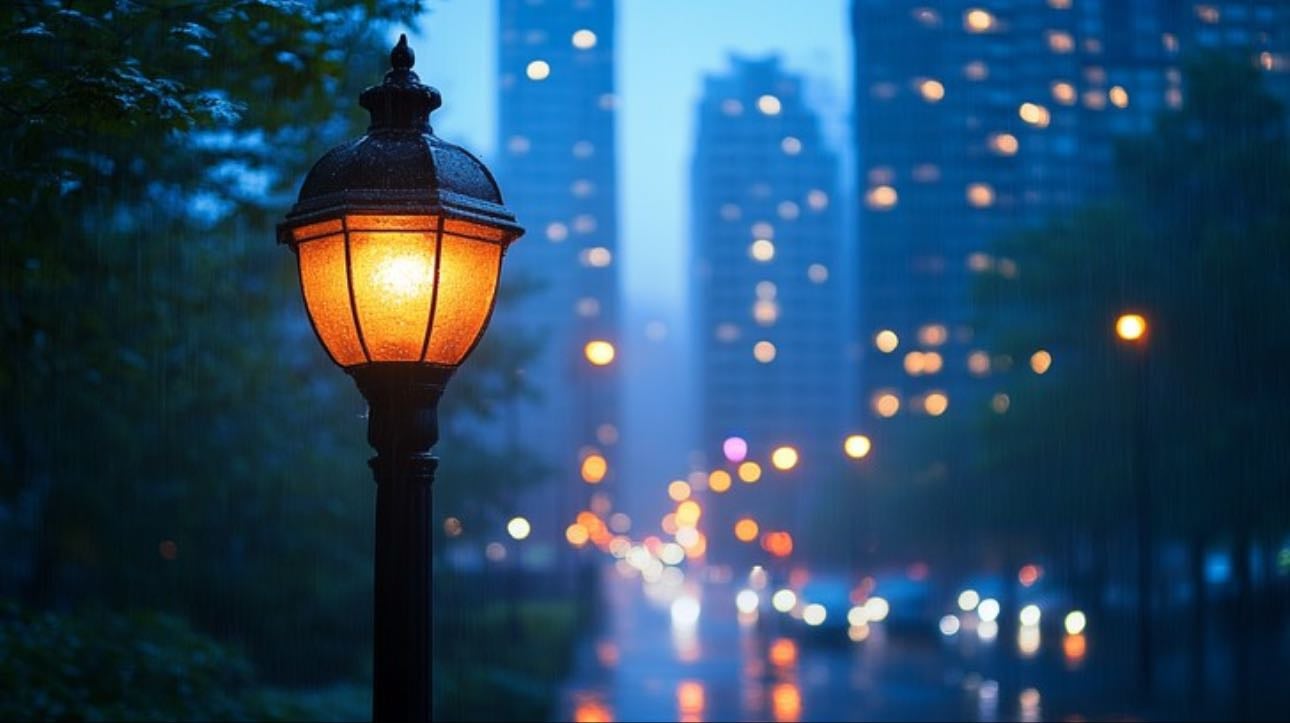 watching the city lights and knowing each light is there for a person