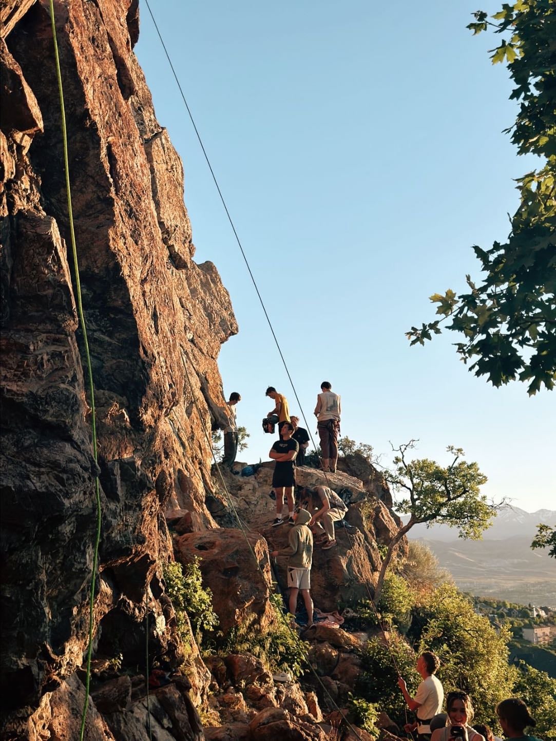 rock climbing