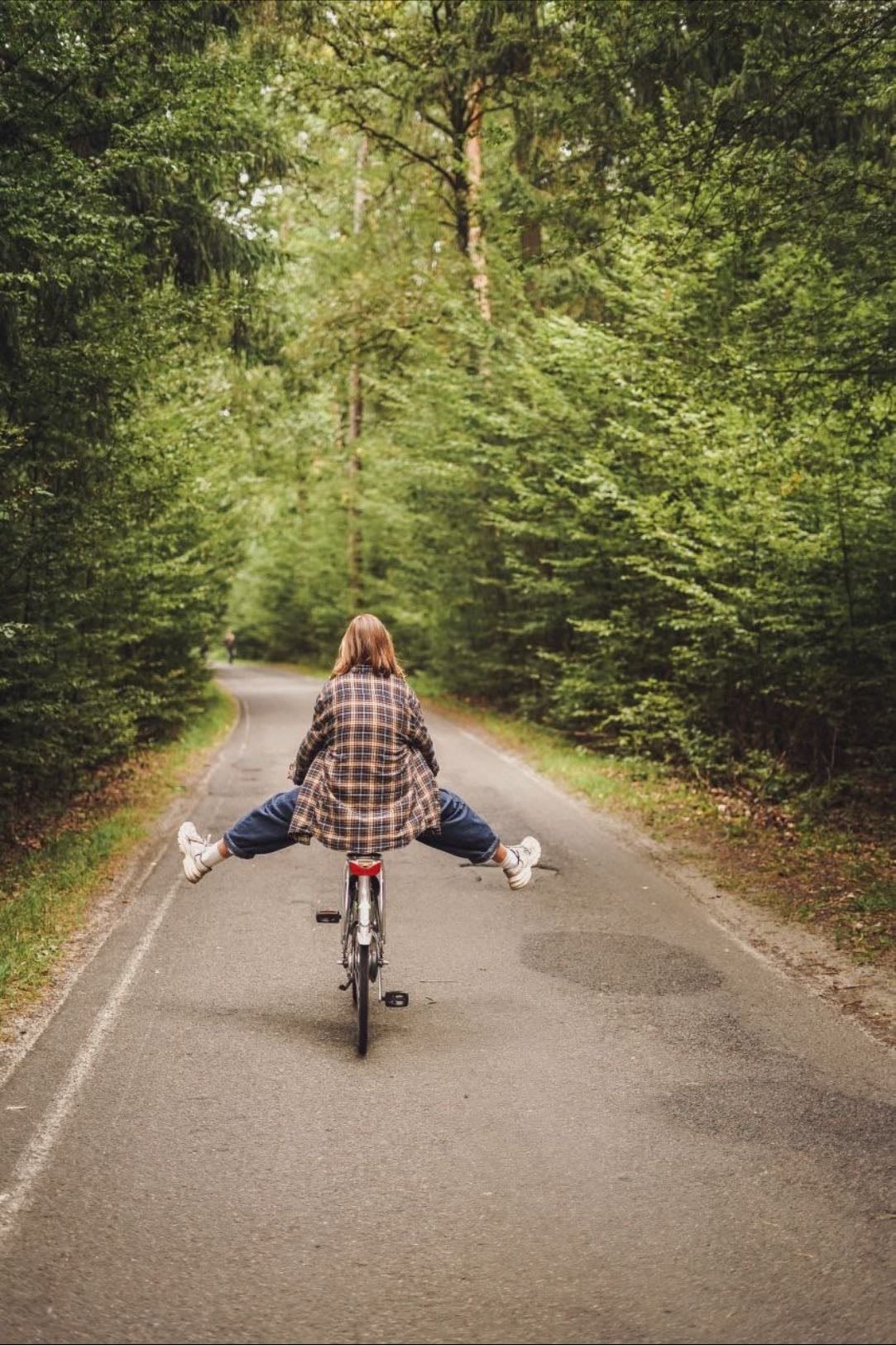 biking in nature
