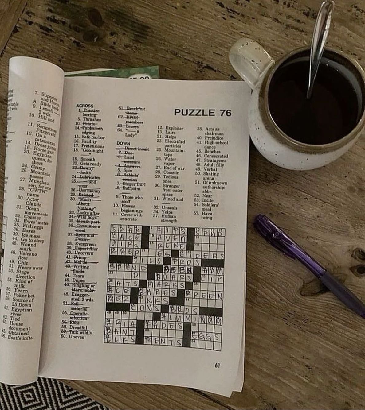 do a puzzle, crossword, or sudoku - ing: leighreads33