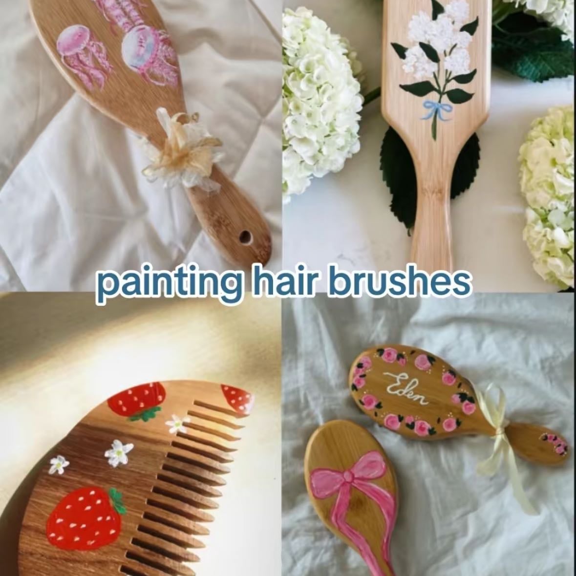 HAIRBRUSH PAINTING🎀🎨
