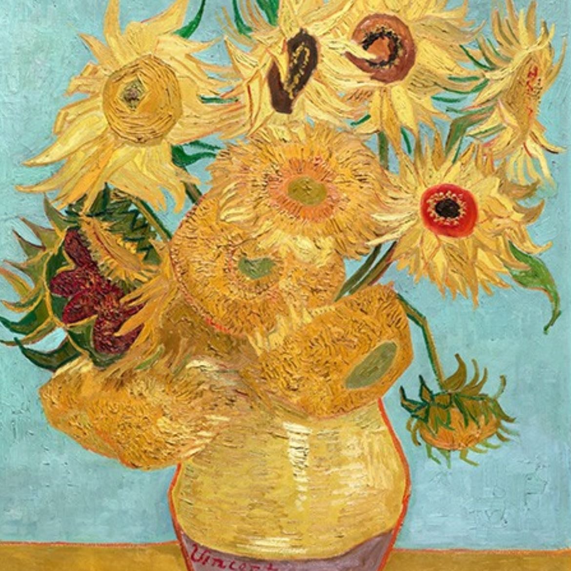 Vase with Twelve Sunflowers - van gogh, 1888