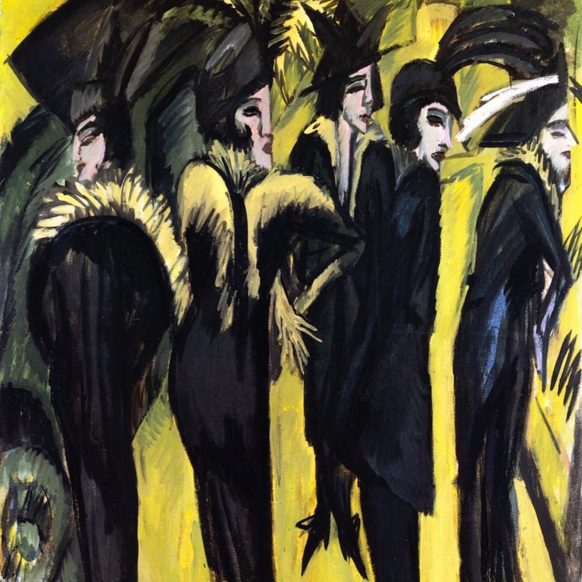 Cinco Mulheres na Rua - ernst kirchner, 1913