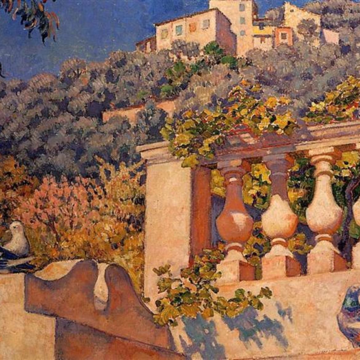 The Balustrade - théo van rysselberghe, 1921