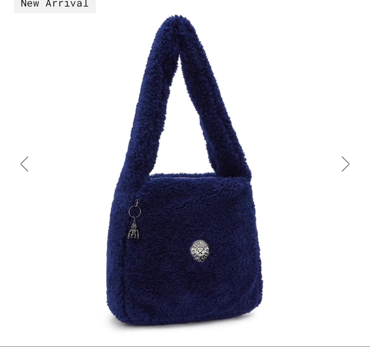 Bolsa aveludada Kipling - NAKATO MEDIUM FUZZY SHOULDER BAG