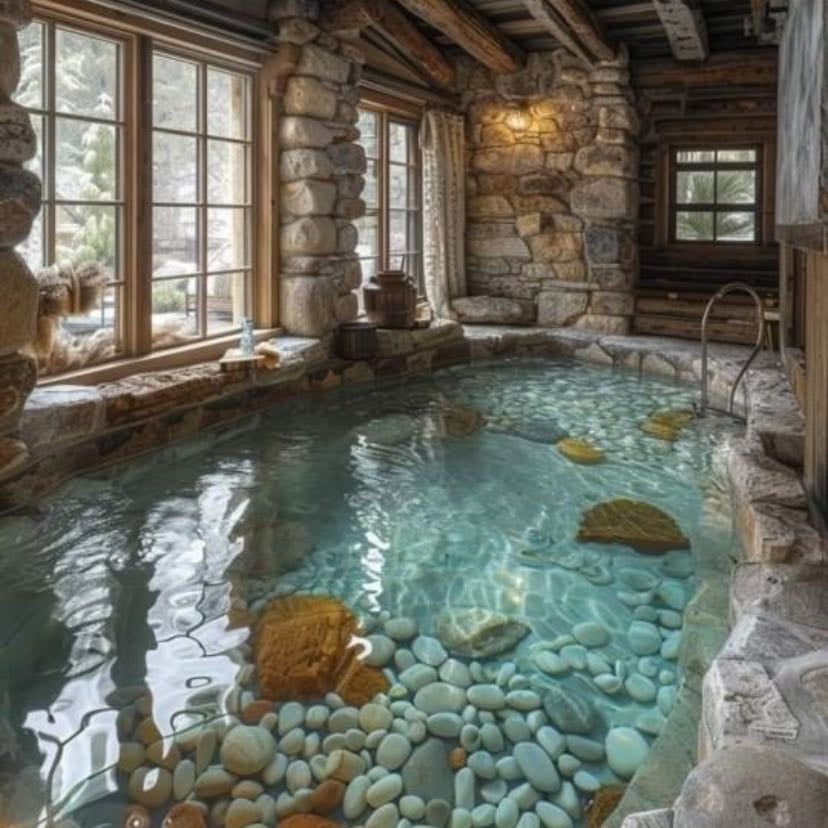 An indoor pool