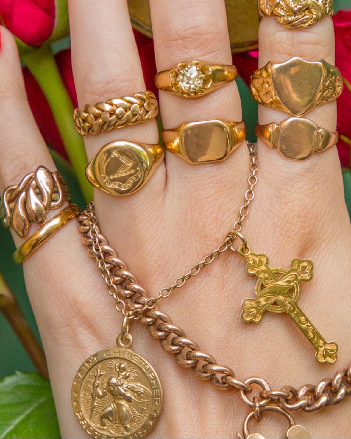 vintage gold jewelry