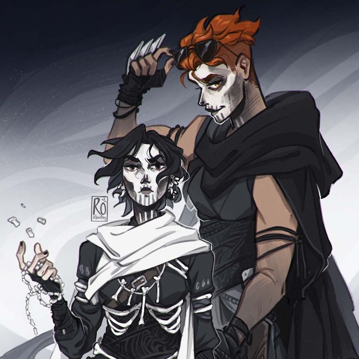 Gideon Nav and Harrowhark Nonagesimus - Gideon the Ninth