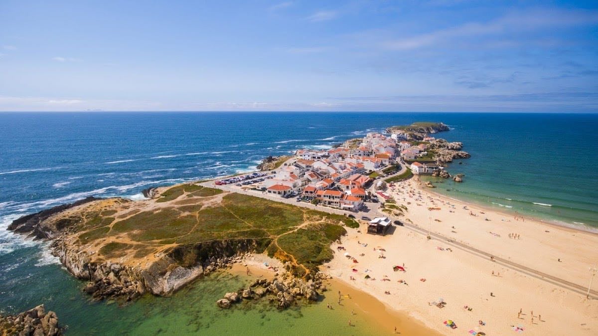 Praia do Baleal - Lado norte olas, lado sur tranquila