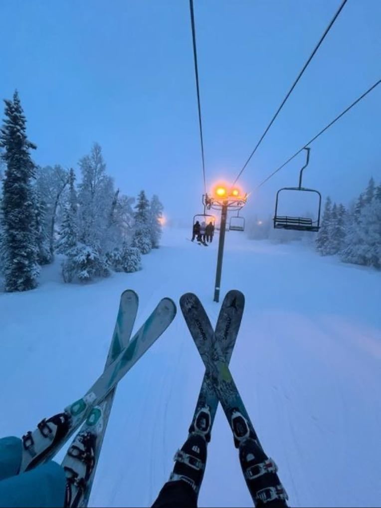 Go skiing