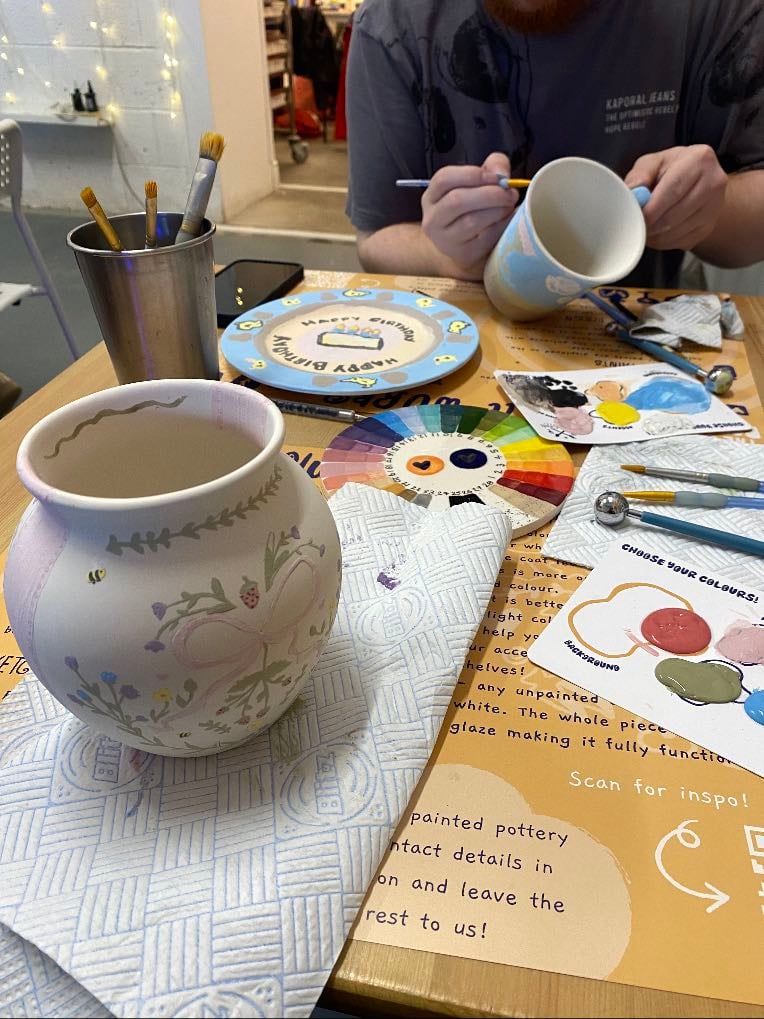 Pottery date! - Either pottery painting or pottery making!