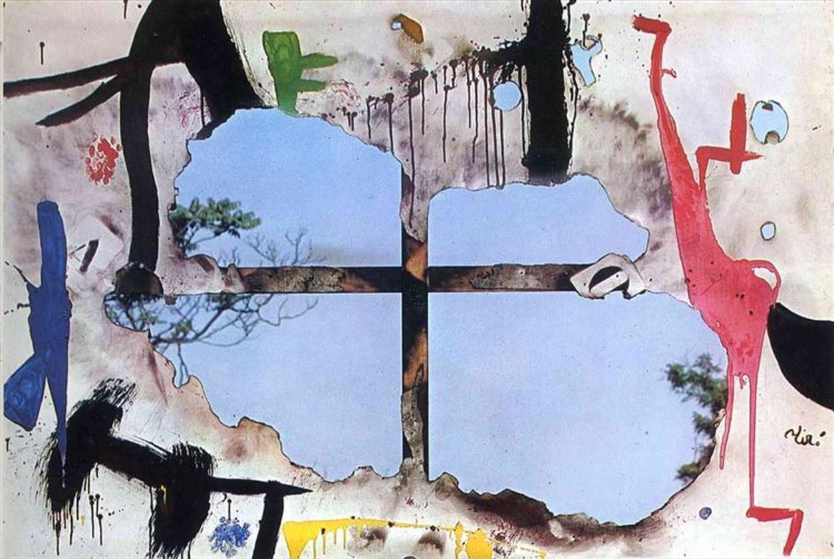 burnt canvas - joan miro