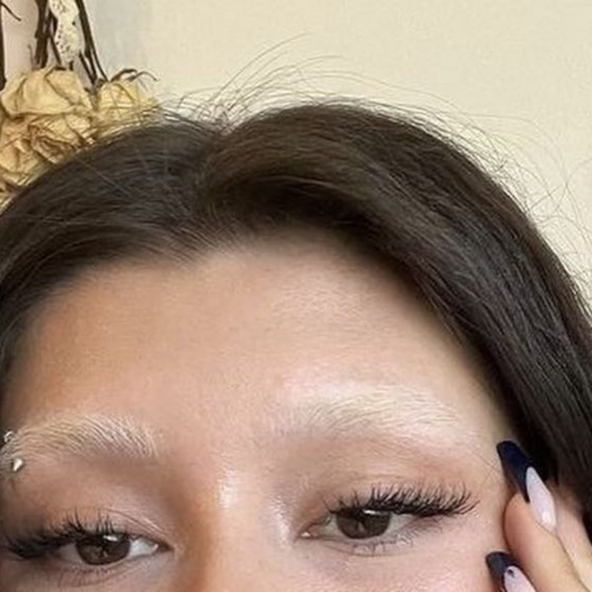bleached brows