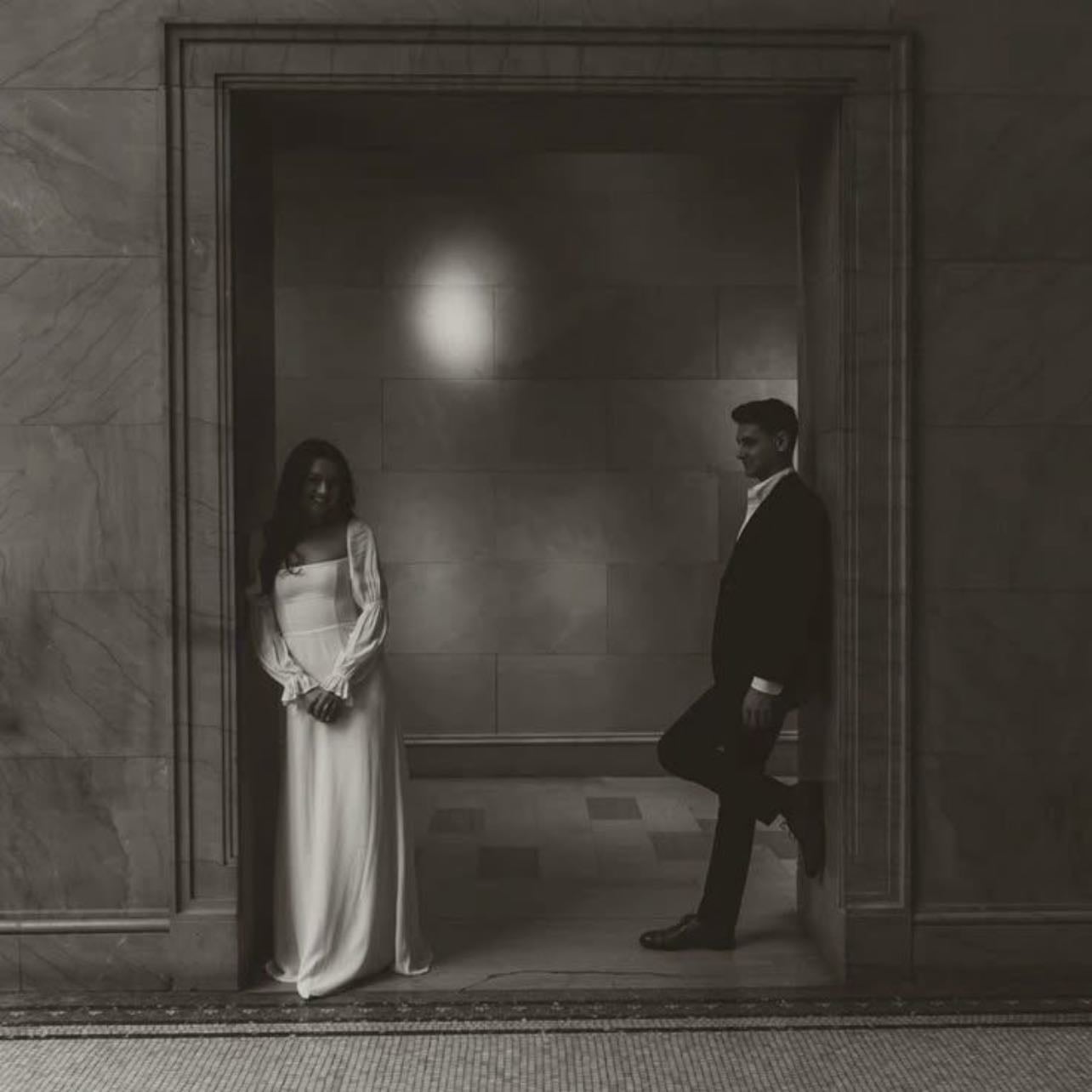 An intimate City Hall ceremony before the actual wedding