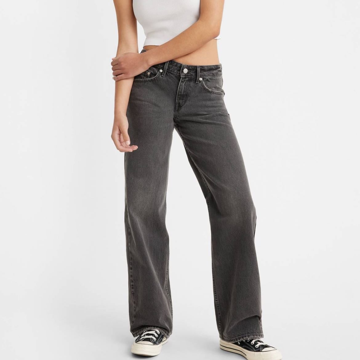 straight legged jeans