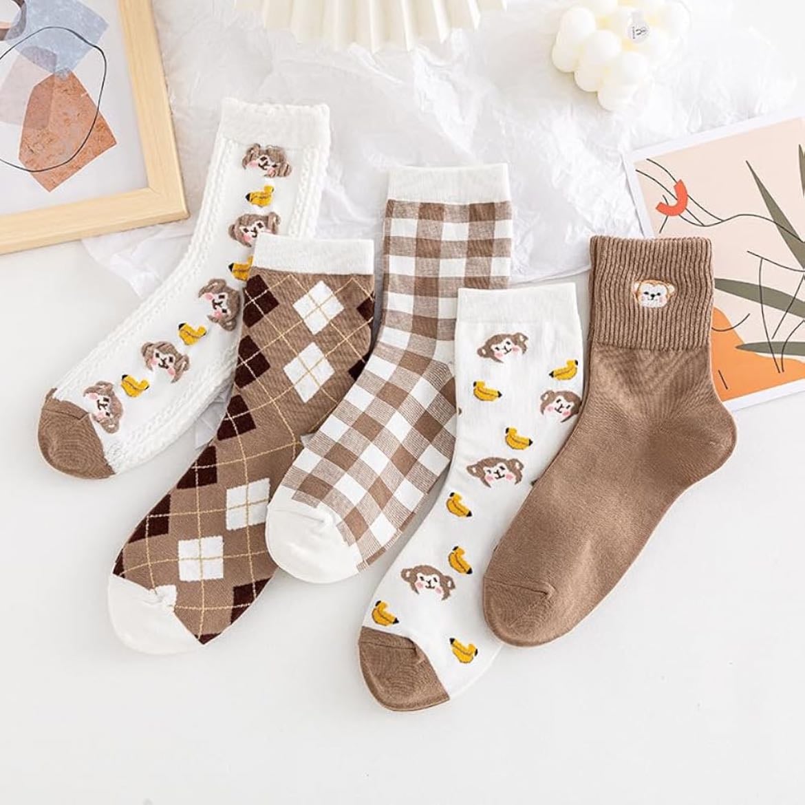 brown socks