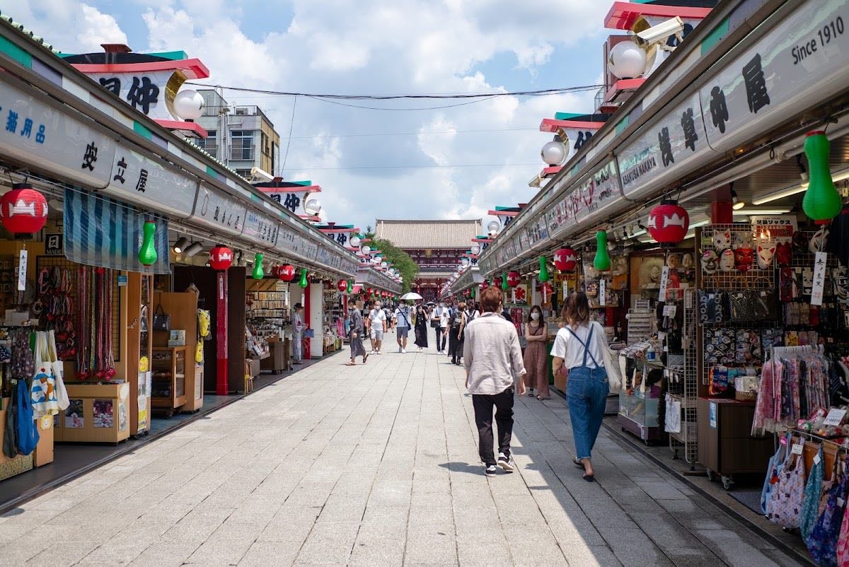 Nakamise-dori Street - vendors + shops