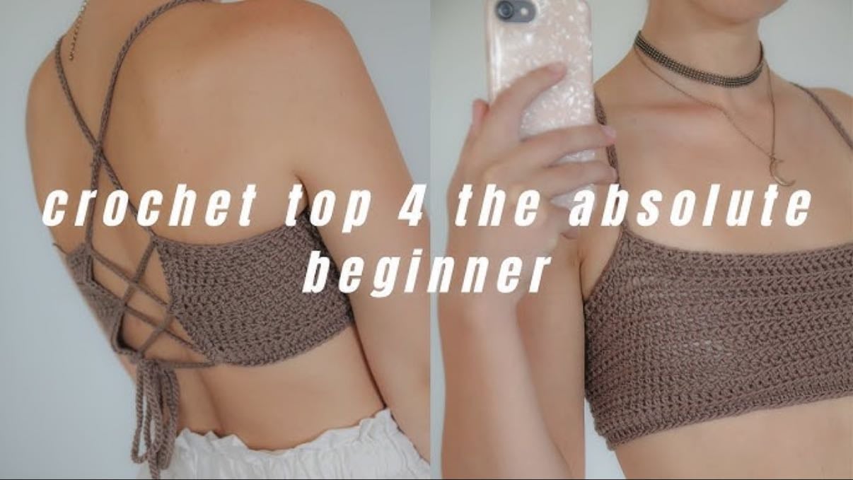 bralette crop top - by britannyalicecrochet