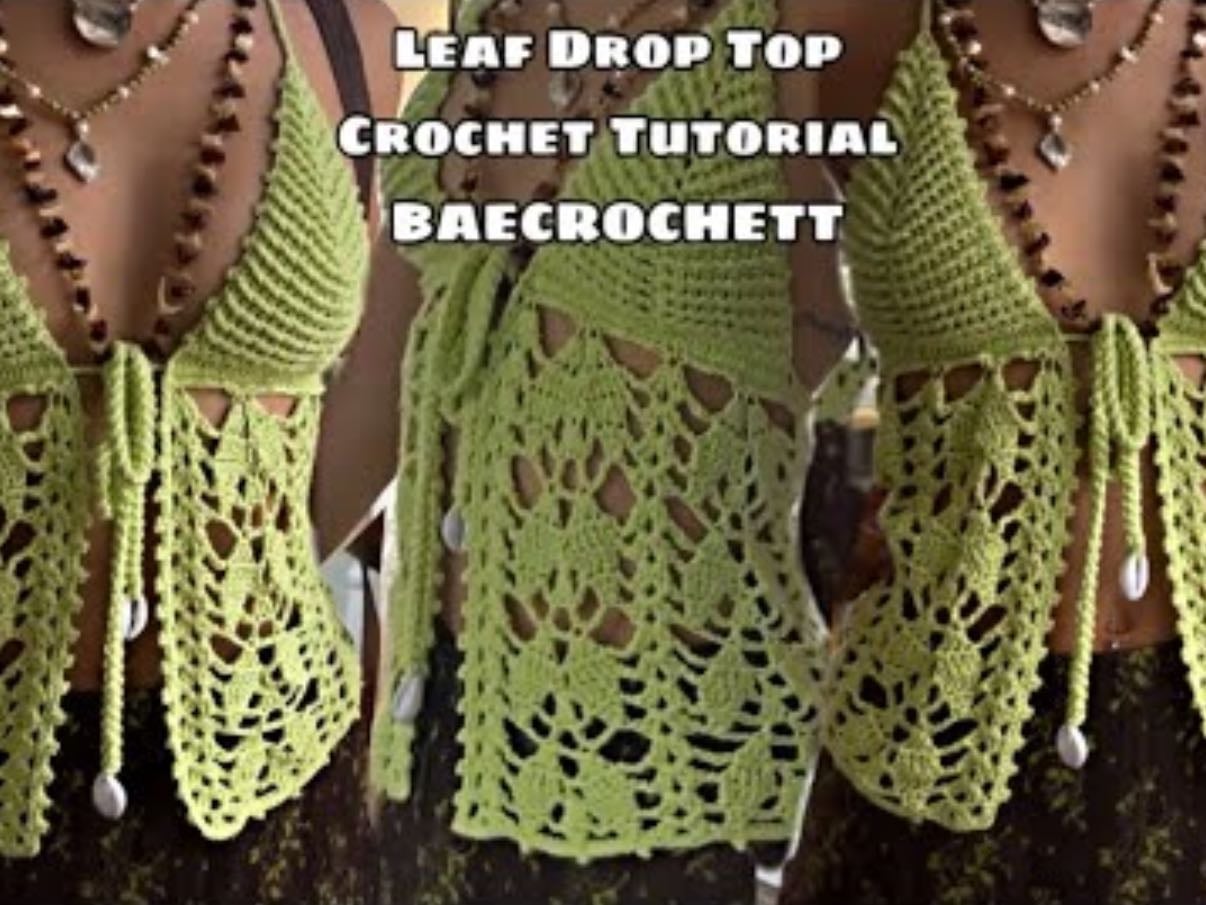 leaf drop bralette - by Baecrochett by Lizzie & Becky