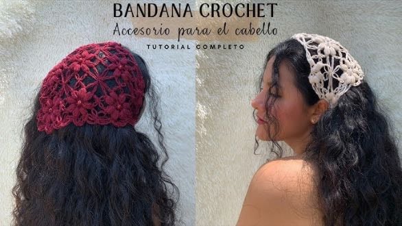 Bandana Crochet - Por Casttañaz Crochets