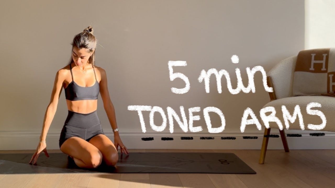5MIN pilates arm workout // slim, toned & strong arms // no equipment | LIDIAVMERA. - YouTube